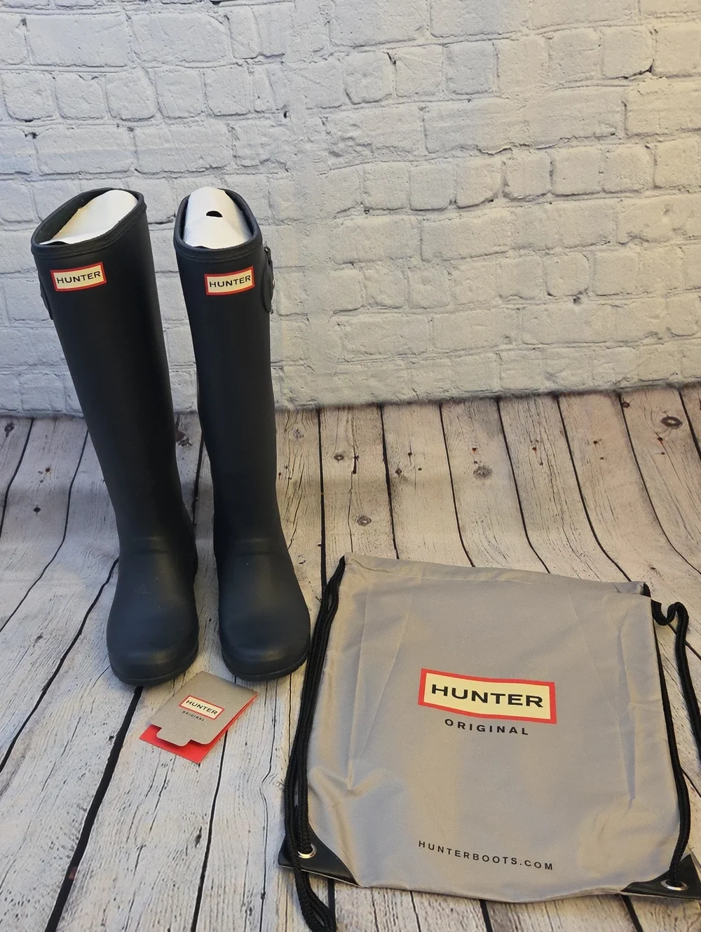 Hunter Original Tour Tall Rain Boots Navy Size 9